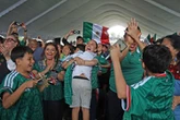 Sheinbaum acude al Fan Fest  de Los Galeana y se une al júbilo   