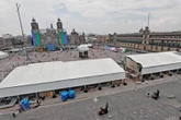 ¡Ya casi! alistan Zócalo rumbo al Mundial   