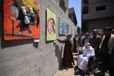 Exposición sobre los estragos de la guerra en Gaza   
