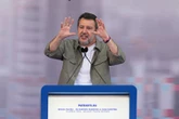 Líderes de extrema derecha europea protestan en Milán contra la migración irregular   