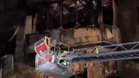 Пожар в кафе уничтожил фасад многоэтажки в центре Астаны