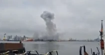 3 minuti faUn drone marittimo è esploso al porto di Costanza, in Romania