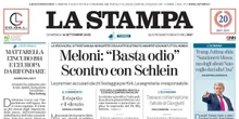 pochi secondi faLe prime pagine di oggiLe accuse di Giorgia Meloni alla sinistra, la risposta dell'opposizione alle accuse, le prime medaglie ai mondiali di atletica
