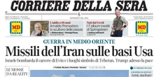 Le prime pagine di oggiL'attacco iraniano a una base militare degli Stati Uniti in Qatar, la tregua annunciata da Trump, e la discussione in parlamento sull'uso delle basi in Italia