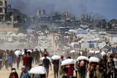 2 minuti faAi palestinesi della Striscia rimangono pochi posti dove stareMolte città non esistono più: restano metà città di Gaza, due campi profughi, qualche chilometro di spiaggia