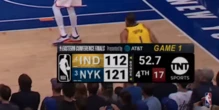 I New York Knicks hanno perso questa partitaFacendosi rimontare 9 punti in 53 secondi dagli Indiana Pacers: una cosa mai vista in NBA negli ultimi decenni