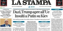1 minuto faLe prime pagine di oggiTrump sui dazi e su Putin, la delegazione europea respinta dalla Libia orientale, e il suicidio di un uomo all'aeroporto di Orio al Serio