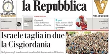 1 minuto faLe prime pagine di oggiL'approvazione dei nuovi insediamenti israeliani in Cisgiordania, di nuovo l'Ucraina, di nuovo Pippo Baudo