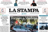 3 minuti faLe prime pagine di oggiLe persone investite in centro a Modena da un uomo in auto, la morte del sommozzatore alle Maldive, il derby di Roma e la finale degli Internazionali