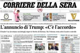 pochi secondi faLe prime pagine di oggiLe dichiarazioni di Donald Trump sulla possibile fine della guerra in Medio Oriente, la presentazione delle elezioni amministrative e la sfida di quattro squadre per qualificazione in Champions League