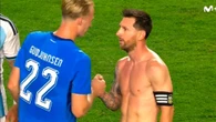 La sorpresa de Messi al encontrarse con el hijo de Gudjohnsen