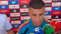 Rodri: "Entiendo que pueda sonar algún ruido, pero voy a focalizarme en el Mundial"