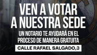 Riquelme da la solución para el voto por correo: un notario gratuito en la sede
