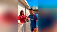 La emoción de la influencer Céline Dept al conocer a Cristiano Ronaldo