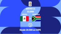 Sigue desde las 19:30 el México - Sudáfrica, partido inaugural del Mundial 2026