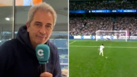 La reacción de Manolo Lama, narrador del Real Madrid-Valencia en Tiempo de Juego, tras el penalti fallado por Vinicius: "Esto no es un colegio y no me gusta que Mbappé regale penaltis"