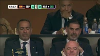 Un campeón del mundo, dormido al lado de Hierro durante el España-Arabia Saudí