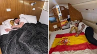Sergio Ramos emula a Messi y posa en la cama con las dos Copas del Mundo 