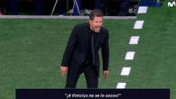 El reproche de Simeone a Gil Manzano después de sacar una tarjeta: "Esa a Vinicius"
