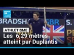 Athlétisme : Duplantis toujours plus haut avec un 13e record du monde à 6,29 m • FRANCE 24