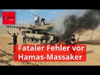 Bericht deckt fatale Fehler vor Hamas-Massaker auf - Geheimdienst warnte vor Szenario