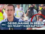 BERLIN: SEK beendet Geiselnahme! Taser-Einsatz gegen Täter! Polizei rettet Frau unverletzt