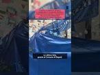 A Napoli coperto per protesta il murale di Maradona ai Quartieri Spagnoli