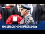 Remembrance Sunday service at the Cenotaph | Sky News coverage
