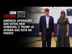 Américo: Apuração dos votos nem começou, e Trump já afirma que está na frente | BASTIDORES CNN