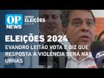 Evandro Leitão vota e diz que resposta à violência será nas urnas | O POVO News