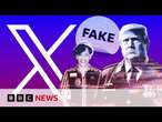 US election: How X users could be earning thousands from misinformation and AI images | BBC News