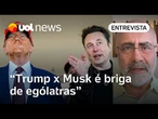 Briga de Trump e Musk tem recuo após eles perceberem que prejudicaria ambos, analisa Cláudio Couto
