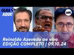 Reinaldo Azevedo ao vivo: Malafaia x Bolsonaro, Boulos e Nunes em SP, fala de Kassab, volta do X e+