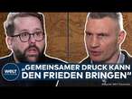 UKRAINE-KRIEG: "Frieden liegt den Händen der Diplomaten" Vitali Klitschko zur möglichen Waffenruhe