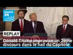 REPLAY - Donald Trump improvise un deuxième discours dans le hall du Capitole • FRANCE 24