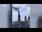 Francia, incendio alla cattedrale di Rouen: torna l'incubo Notre-Dame