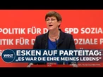 SASKIA ESKEN: Abschied aus der Partei-Spitze! Esken betont: Es ist ein Abschied ohne Wehmut