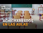 La MAYORÍA de AULAS no DISPONEN de AIRE ACONDICIONADO para SOPORTAR este CALOR | RTVE Noticias