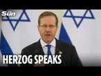 LIVE: News conference with Israeli President Herzog