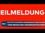 BAYERN: Bluttat in Mellrichstadt! Großeinsatz der Polizei! Vier Menschen in Firma niedergestochen!