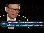 WADEPHUL: "Das ist ein vollkommen untragbarer Zustand!" Plötzlich wird der Außenminister deutlich!