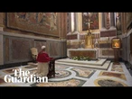 Pope Leo XIV attends Sistine Chapel and prays after being elected