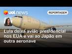 Lula deixa avião presidencial nos EUA e vai ao Japão em modelo sem internet | Carla Araújo