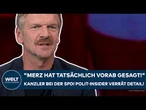 DEUTSCHLAND: Merz bei der SPD! Polit-Insider verrät Detail seiner Rede! "Das will was heißen!"