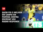 Vini Jr. foi considerado melhor em campo em partida contra Escócia, diz Vox Radar | CNN PRIME TIME