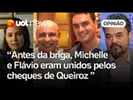Antes da treta, Michelle e Flávio Bolsonaro eram unidos pelos cheques de Queiroz | Leonardo Sakamoto