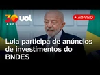 Lula participa de anúncios de investimentos para a indústria em cerimônia de aniversário do BNDES