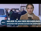 DEUTSCHLAND: Neuer Plan der Regierung! Strafen für Spione und Terroristen jetzt schon bei Einreise!