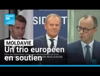 Moldavie : Macron, Merz et Tusk, un trio européen pour contrer l’influence russe • FRANCE 24