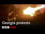 Georgians risk serious injury and jail in fresh pro-EU protests | BBC News